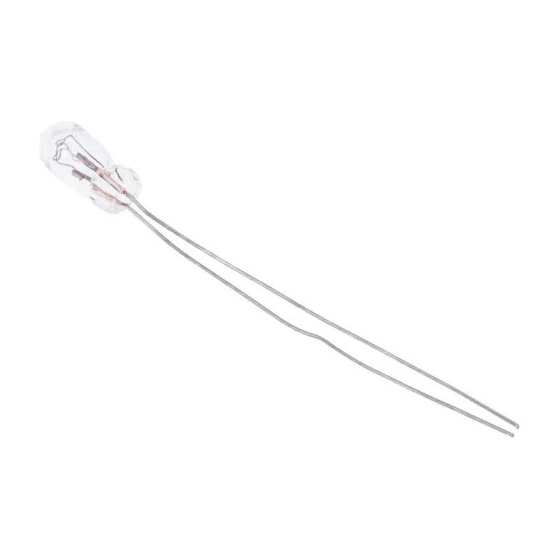 RS PRO Indicator Light Clear Lens Incandescent Lamp 12V 60mA 3.15mm Diameter 41.35mm Length 655-9198
