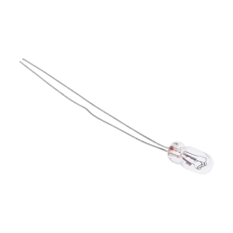 RS PRO Indicator Light Clear Lens Incandescent Lamp 12V 60mA 3.15mm Diameter 41.35mm Length 655-9198