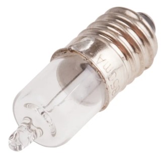 RS PRO Indicator Light Clear Incandescent Lamp 5.2V 850mA 9.3mm Diameter 31mm Length 655-9255