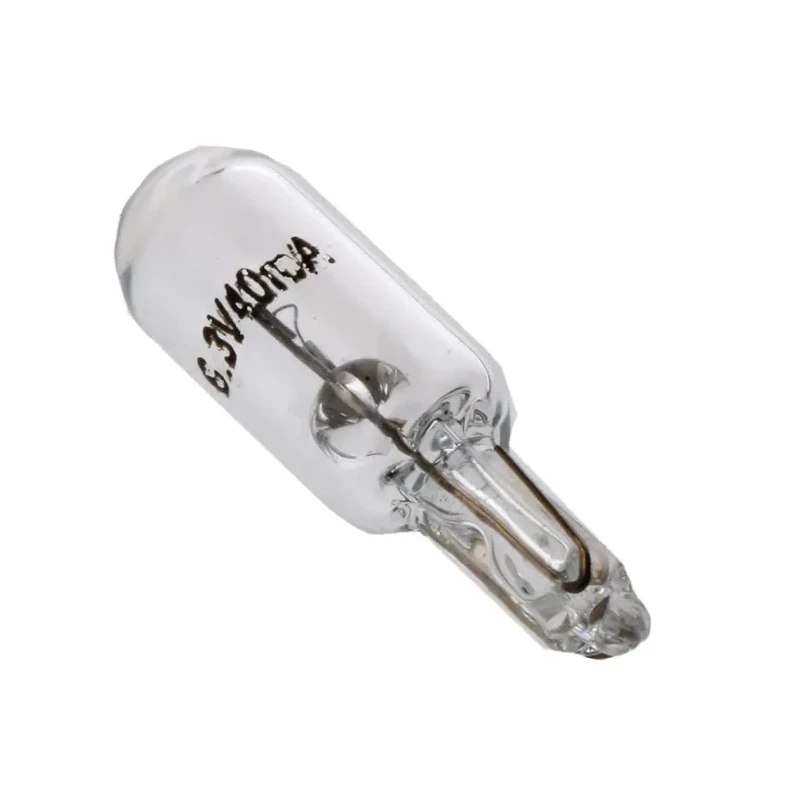 RS PRO Indicator Light Clear Incandescent Lamp 6.3V 200mA 6.7mm Diameter 21.5mm Length 655-9772