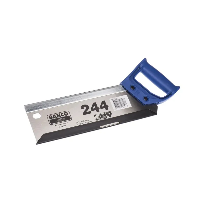 Bahco Professional Hand Saw 305 mm Blade Length, 14 TPI Steel Blade, Plastic Handle 244-12-TEN