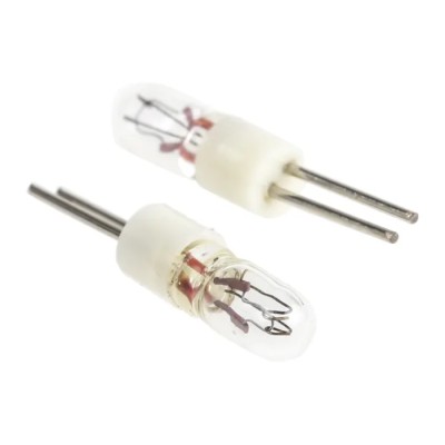 RS PRO Indicator Light Clear T1 Bi-Pin 12V 60mA Filament Lamp 10000h Lifespan 655-9491