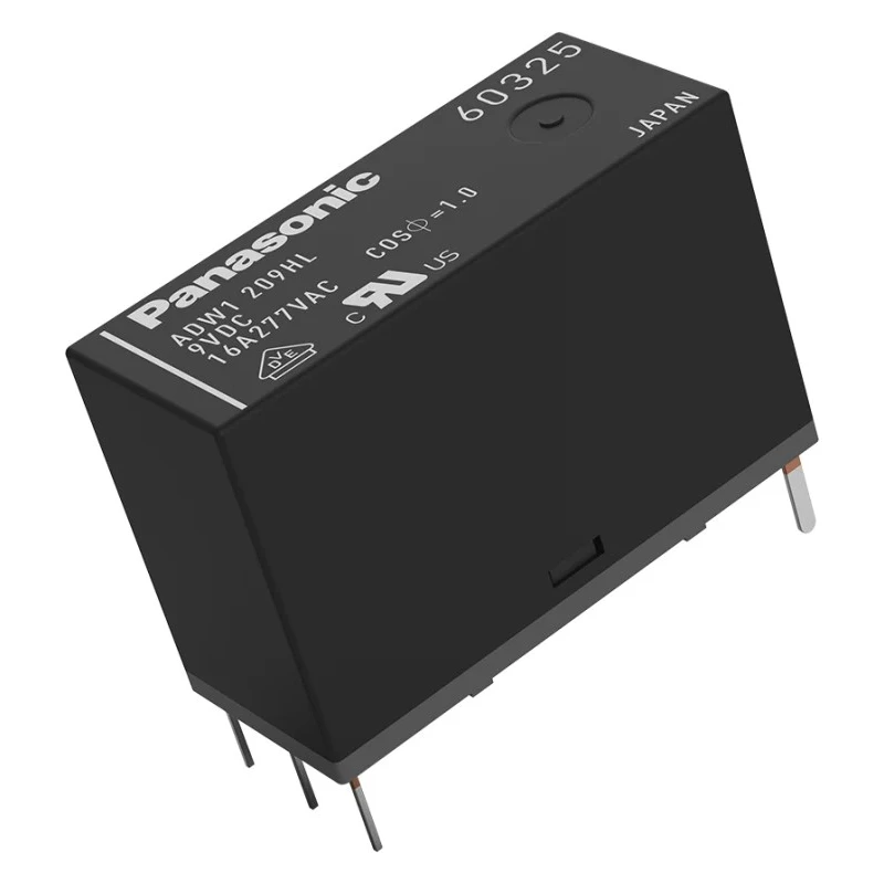 Panasonic Power Relay PCB Mount SPST 3V DC Coil 16A Switching Current ADW1103HLW