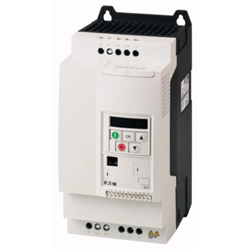 Eaton Inverter Drive 7.5 kW 3 Phase Vector Control Flange Mount DC1 Series 400V 18A 185761 DC1-34018FB-A20CE1