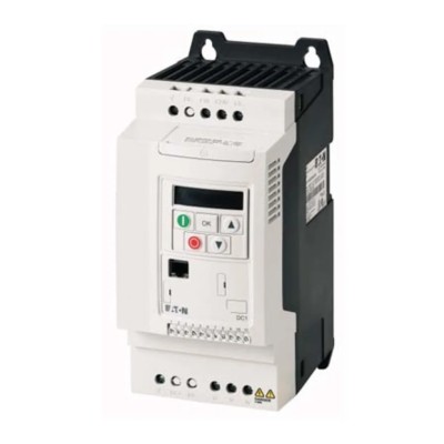Eaton Inverter Drive 4 kW 3 Phase Vector Control Flange Mount DC1 Series 185755 DC1-349D5FB-A20CE1