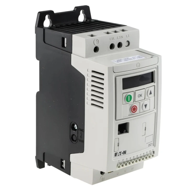 Eaton Inverter Drive, 370 W, 1 Phase, DC1 Series, 230V ac, 2.3 A 185803 DC1-122D3FN-A20CE1
