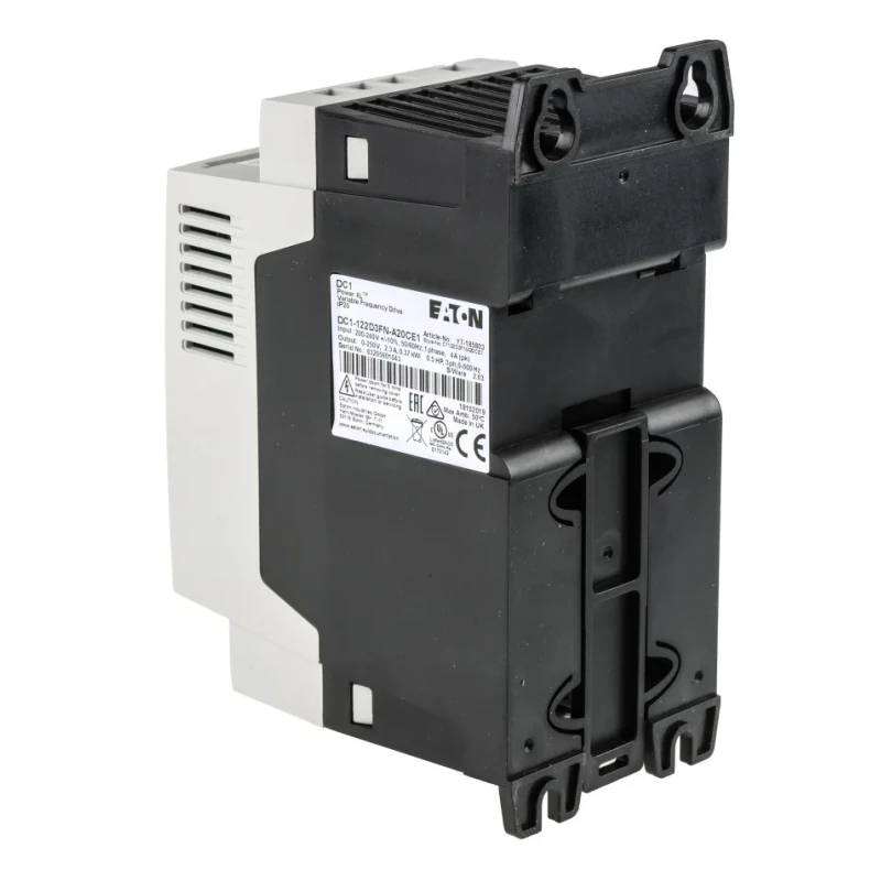 Eaton Inverter Drive, 370 W, 1 Phase, DC1 Series, 230V ac, 2.3 A 185803 DC1-122D3FN-A20CE1