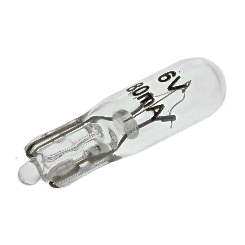 RS PRO Indicator Light Clear Incandescent Lamp 6V 80mA T-1½ (5mm) 20mm Length 655-9722