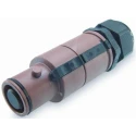 ITT Cannon Veam Snaplock IP65 Brown Cable Mount 1P Straight Industrial Power Connector 250A 1kV SNLM-P-C25-25S-BN