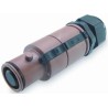 ITT Cannon Veam Snaplock IP65 Brown Cable Mount 1P Straight Industrial Power Connector 250A 1kV SNLM-P-C25-25S-BN