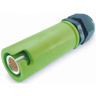 ITT Cannon Industrial Power Connector Veam Snaplock Cable Mount 250A 1kV IP65 Green 