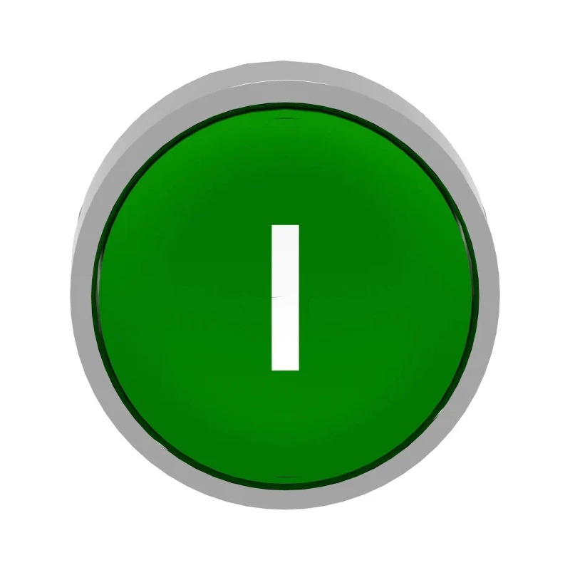 Schneider Electric Harmony XB4 Series Green Round Spring Return Push Button Head 22 mm Cutout ZB4BA331