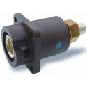 ITT Cannon Panel Mount Mains Connector 1 Pole, 250A, 1kV, IP67 Brown, Screw Terminal 