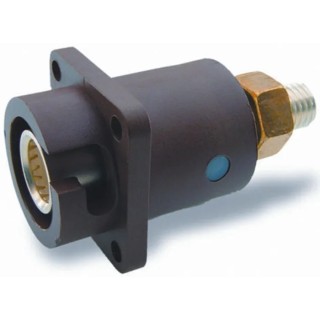 ITT Cannon Panel Mount Mains Connector 1 Pole, 250A, 1kV, IP67 Brown, Screw Terminal 