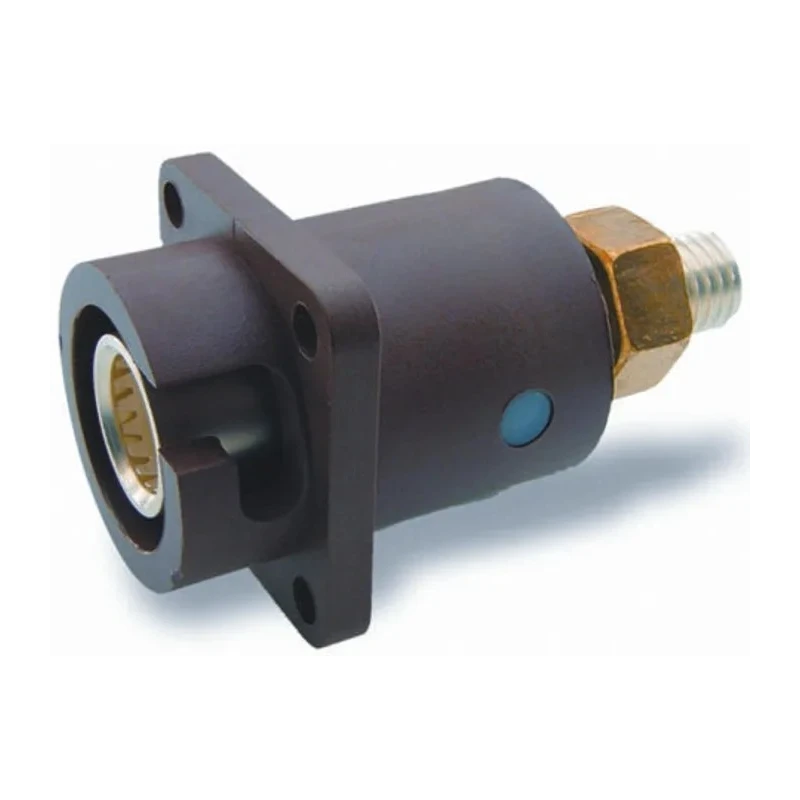 ITT Cannon Panel Mount Mains Connector 1 Pole, 250A, 1kV, IP67 Brown, Screw Terminal 