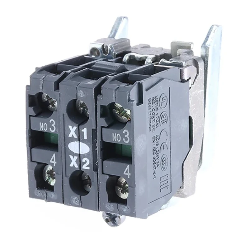 Schneider Electric Harmony Series Contact & Light Block, 24V ac/dc, White LED Light, 2 NO ZB4BW0B13