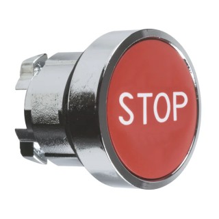 Schneider Electric Harmony XB4 Series Red Spring Return Push Button Head, 22mm Cutout, IP69K, IP66, IP67 ZB4BA434