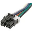 Molex Wire to Board Cable 8 Way Female Mini-Fit TPA2, Nylon Jacket, 150 mm Length TPA2