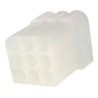 TE Connectivity Commercial MATE-N-LOK Female PCB Connector Housing 6.1 mm Pitch 9 Way 3 Row Straight 1-480586-0