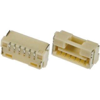 Molex CLIK-Mate Series Right Angle Surface PCB Socket, 6-Contact, 1 Row, 1.25 mm Pitch Solder 502386-0670