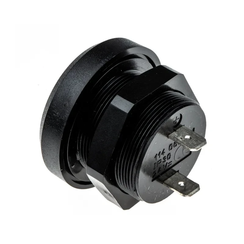 Werma Panel Mount Continuous Piezo Buzzer Component 24V DC, 85dB Sound Level, 60°C Max Temperature 114.068.15