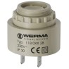 Werma 90 dB Panel Mount Multi-Tone Internal Piezo Buzzer Component, 43 mm Diameter 38 mm Height, 6 V Min 230V AC 118.068.28