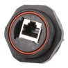 Bulgin Buccaneer Series Shielded Right Angle RJ45 Ethernet Connector Female, Through Hole, Cat5e, 1 Port 8 Way PX0839/90