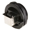 Bulgin Buccaneer Series Shielded Right Angle RJ45 Ethernet Connector Female, Through Hole, Cat5e, 1 Port 8 Way PX0839/90