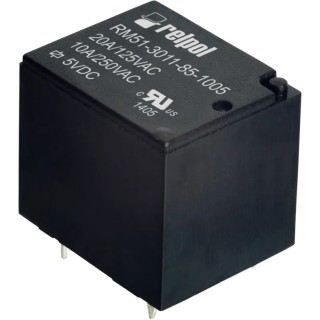 Relpol PCB Power Relay 24V DC Coil, 10A Switching Current, 1 CO RM51-3011-85-1024