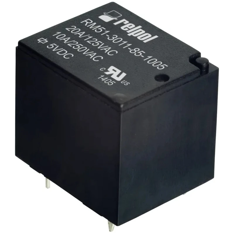 Relpol PCB Power Relay 24V DC Coil, 10A Switching Current, 1 CO RM51-3011-85-1024
