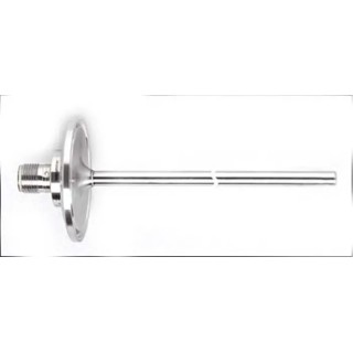 ifm electronic PT100 RTD Sensor 6 mm Dia, 100 mm Probe Length, 4 Wire, Stainless Steel Probe, 150°C Max 