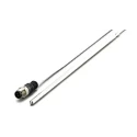 ifm electronic PT100 RTD Sensor, Stainless Steel Probe, 6 mm Diameter, 250 mm Length, 600 °C Max Temperature 