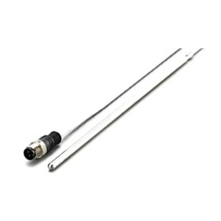 ifm electronic PT100 RTD Sensor, Stainless Steel Probe, 6 mm Diameter, 250 mm Length, 600 °C Max Temperature 