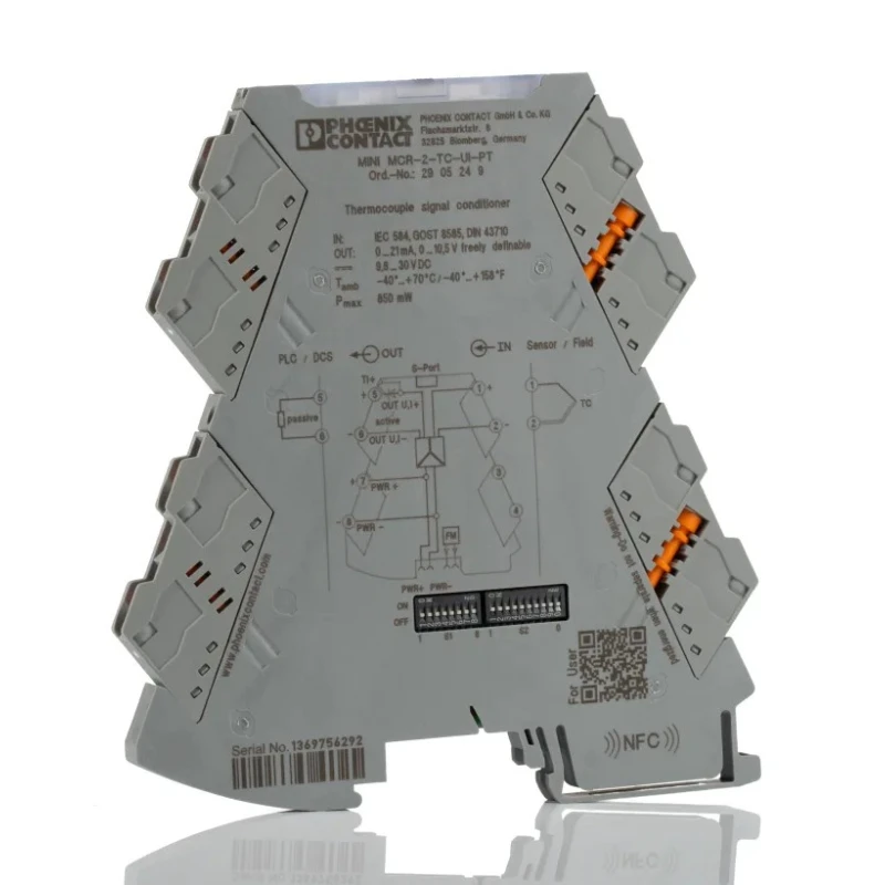 Phoenix Contact MINI MCR Series Signal Conditioner, Thermocouple Input, Current/Voltage Output, 30V DC, 9.6V DC 2905249
