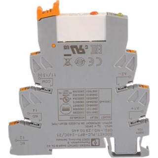 Phoenix Contact Electromechanical Interface Relay DIN Rail Mount 24V DC Coil SPDT 15.3mA 2909667