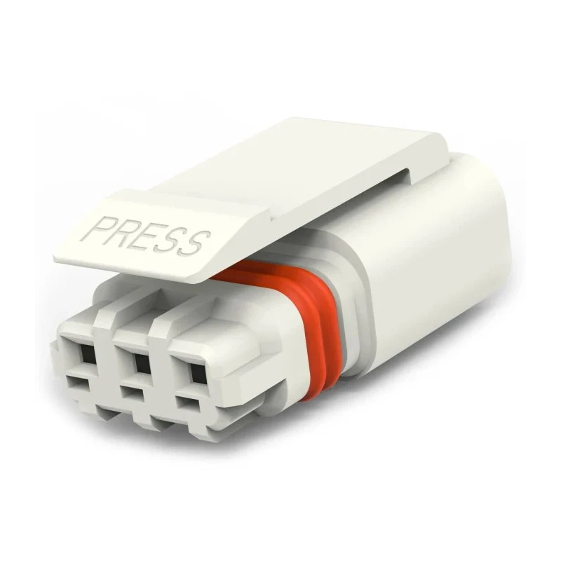TE Connectivity SlimSeal Connector Miniature Series Cable Miniature Male Crimp, 3-Pole, 5A, 3-Way, IP67 1-2834074-3