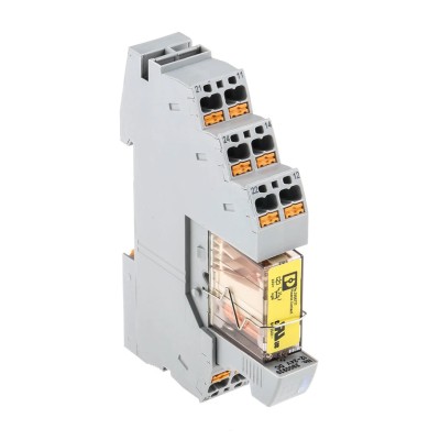 Phoenix Contact DIN Rail Interface Relay 24V DC Coil Voltage DPDT Contact Configuration 2908215