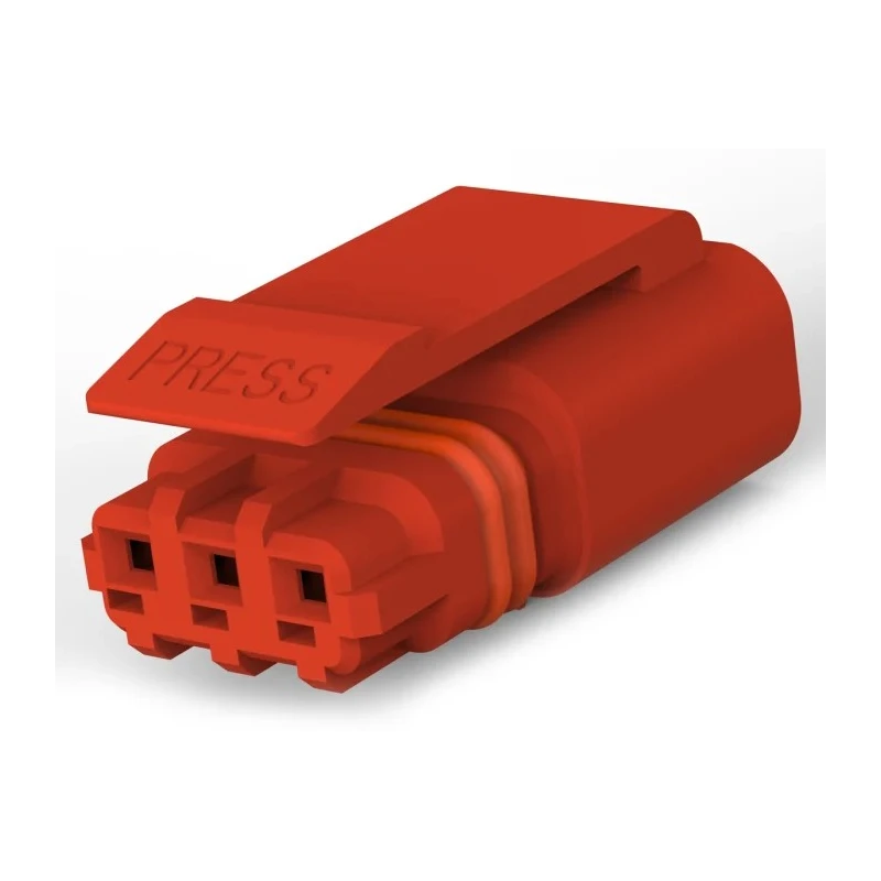 TE Connectivity SlimSeal Connector Miniature Series Cable Miniature Male Crimp 3-Pole 5A 400V AC IP67 3-2834074-3