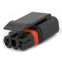 TE Connectivity SlimSeal Connector Miniature Series Cable Miniature Male Crimp, 2-Pole, 5A, 2-Way, IP67 2-2834074-2