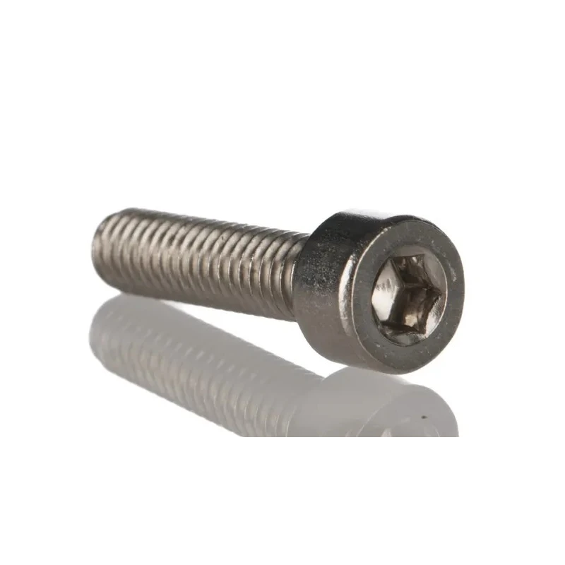 RS PRO Plain Stainless Steel Hex Socket Cap Screw M4 x 10mm, Hex Drive, DIN 912 660-4639