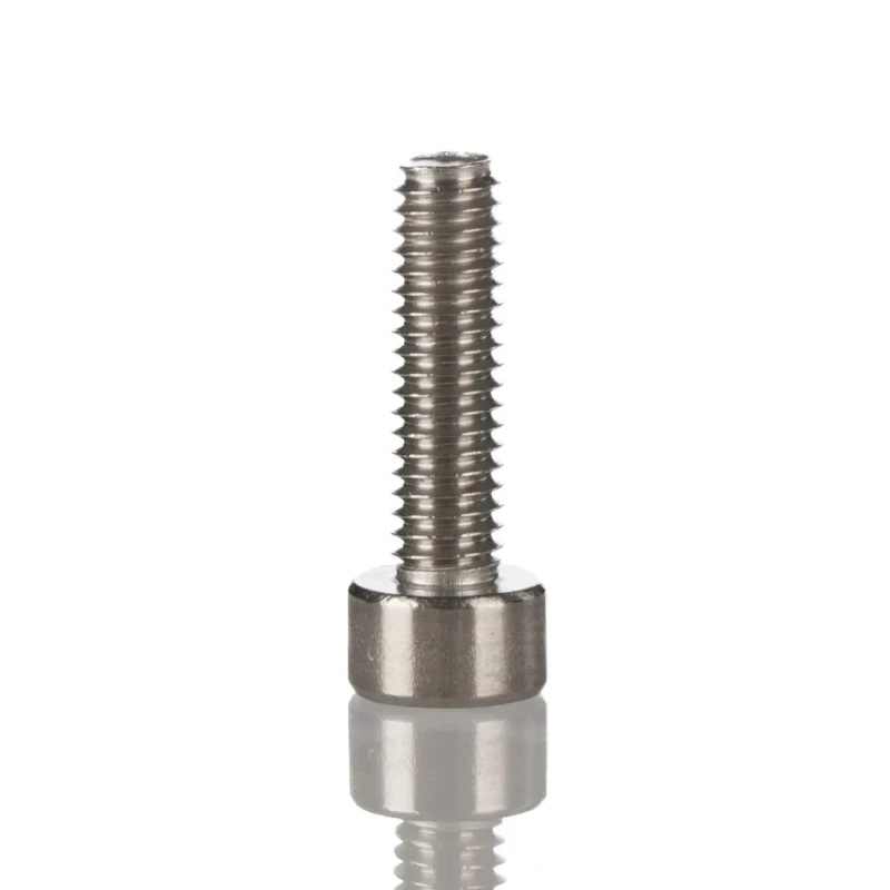 RS PRO Plain Stainless Steel Hex Socket Cap Screw M4 x 10mm, Hex Drive, DIN 912 660-4639