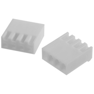 TE Connectivity SL-156 Female Connector Housing 3.96 mm Pitch 4 Way 1 Row Straight 640250-4