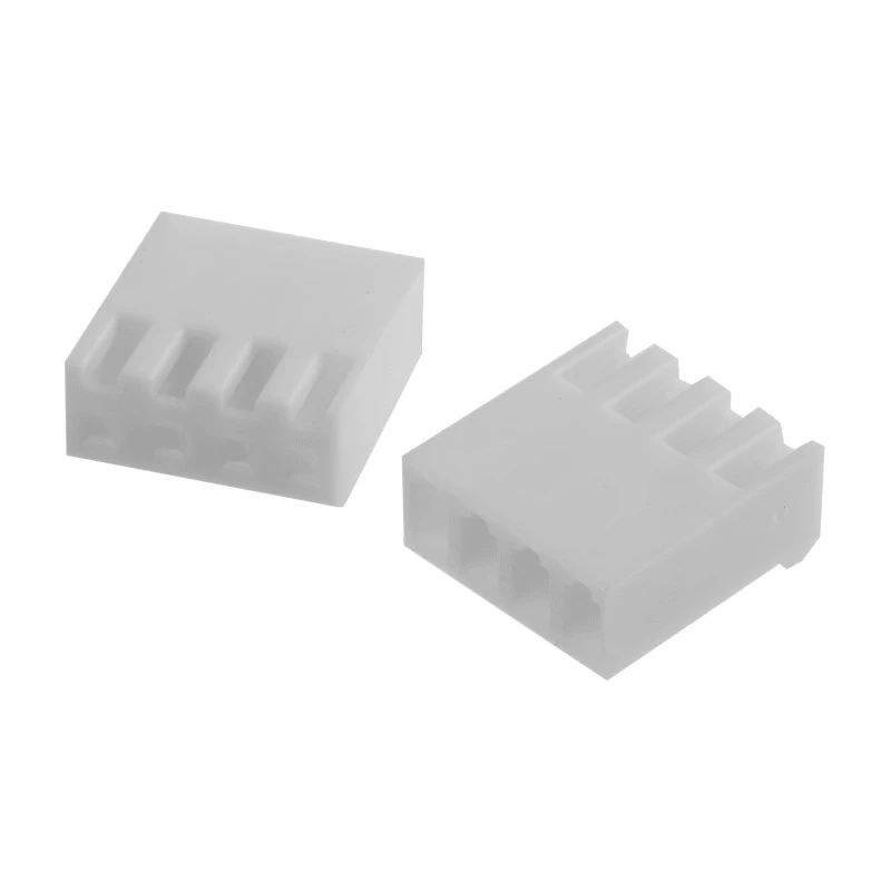 TE Connectivity SL-156 Female Connector Housing 3.96 mm Pitch 4 Way 1 Row Straight 640250-4