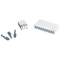 TE Connectivity SL-156 Series Female Crimp Terminal 24 AWG Min Crimp 18 AWG Max, Brass Contact, Bright Tin 3-640252-1