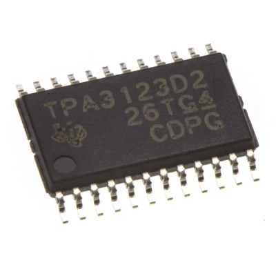 Texas Instruments 2-Channel Class D Audio Amplifier 20W 24-Pin HTSSOP TPA3123D2PWP