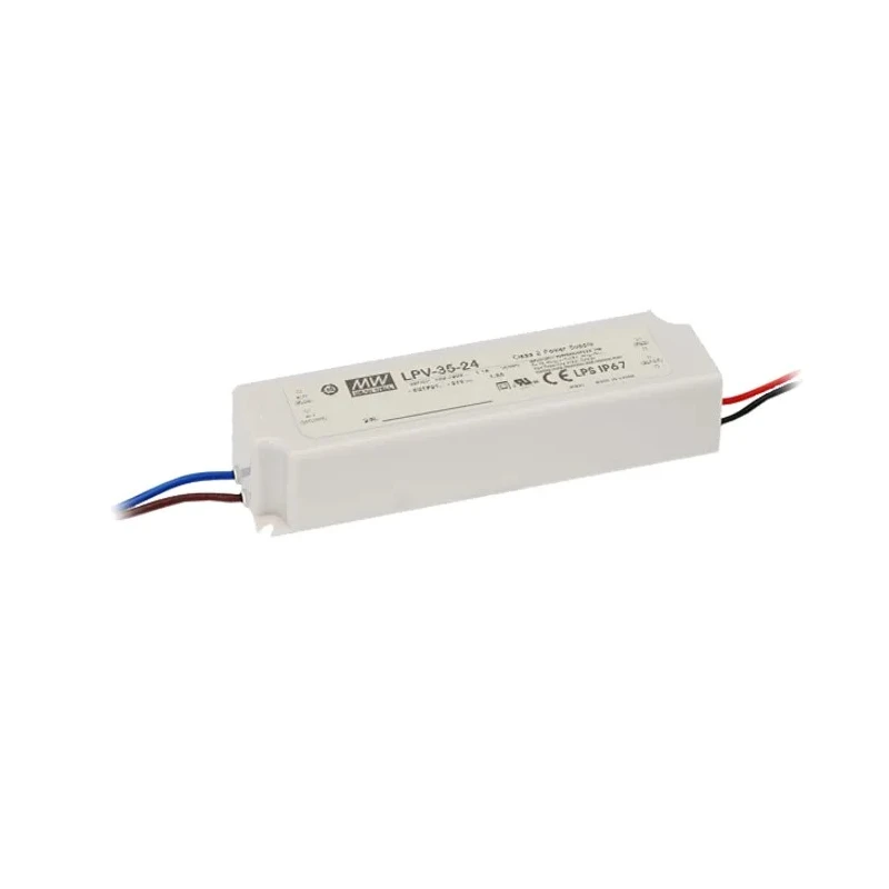 MEAN WELL  IP67 Rated 1 Output LED Driver, 5V, 30W, 5A Constant Voltage AC-DC Enclosed Panel Mount LED Driver