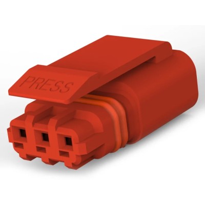 TE Connectivity SlimSeal Connector Miniature Series Cable Male Crimp 3-Pole 5A 400V IP67 3-2834074-3