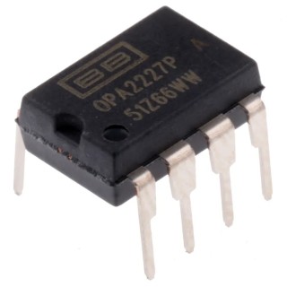 Texas Instruments Precision Operational Amplifier 8 MHz Gain Bandwidth, 8-Pin 18V PDIP OPA2227PA