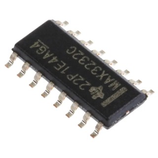 Texas Instruments 2-Channel RS-232 Line Transceiver, 16-Pin SOIC MAX3232CDR
