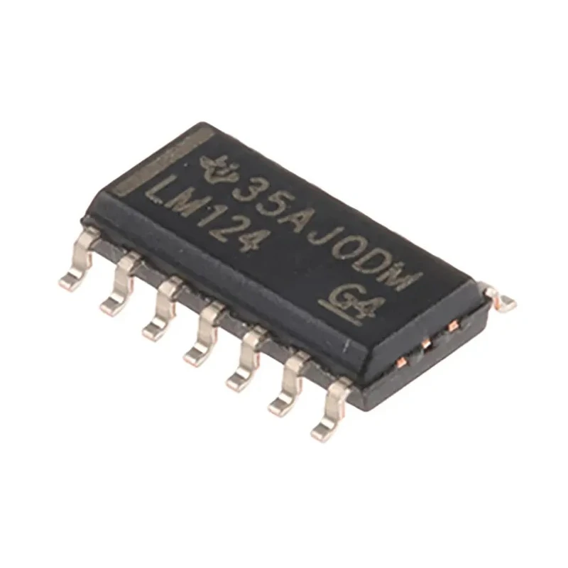 Texas Instruments Operational Amplifier 1.2 MHz Gain Bandwidth, 14-Pin SOIC 4-Channel Surface Mount LM124DR